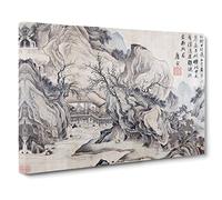Landscape Vol.7 By Tang Yin Canvas Print | Gallery Wrapped 30mm Frame Wall Art | 24x16 inches | Ready to Hang | Asian Landscape Picture | Living Room Bedroom Lounge Office