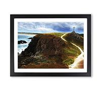 Landscape Wales Landscape Modern Framed Print | A4 Black Framed Wall Art | Ready to Hang | Modern Nature Picture | Living Room Bedroom Lounge Office