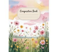 Landscape Watercolor Nature Notebook: 120 Pages Composition Book, with Pastelcartoon Cover Design, perfect for Ideas, School Notes, Kids, Girls, ... Cover Design, perfect for Ideas, School N