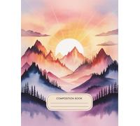 Landscape Watercolor Nature Notebook: 120 Pages Composition Book, with Softwatercolors Cover Design, great for Journaling, Creative Writing, Ideas, ... with Softwatercolors Cover Design, great f