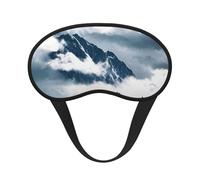 Landscape with Mountains and Clouds Print Adults Kids Eye Mask Soft Comfortable for Sleeping Travel Nap Light Blocking