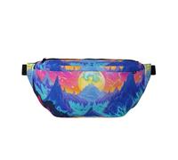 Landscape with Mountains and Trees Crossbody Bags Bum Bag Fanny Pack, Lightweight Waistpack for Running Walking Hiking Jogging