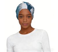 Landscape with Mountains Print Elastic Headscarf Hat Lightweight Breathable Women's Head Wrap Hair Accessory