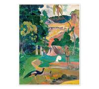 Landscape with peacocks Poster by Paul Gauguin 13 x 18 cm Green Wall art Wall decor