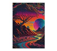 Landscape with Tree And River Jigsaw Puzzle for Adults, 300 PCS