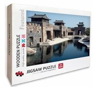 Landscape Wooden Jigsaw Puzzles 141x87cm, Architecture Jigsaw Puzzles 4000 Piece for Adults with Box, Educational Challenging Game, Girls Gifts, Back Lettering Easy to Distinguish, Home Decor, 3-6658