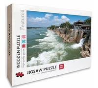 Landscape Wooden Jigsaw Puzzles 156x105cm, Architecture Jigsaw Puzzles 5000 Piece for Adults with Box, Educational Challenging Game, Girls Gifts, Back Lettering Easy to Distinguish, Home Decor, 2-5154