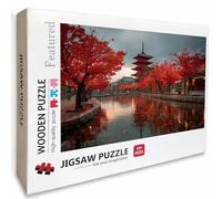 Landscape Wooden Jigsaw Puzzles 30x20in, Architecture Jigsaw Puzzles 1000 Pieces for Adults with Box, Back Lettering Easy to Distinguish, Educational Challenging Game, Summer Decor, Gifts, R-1488