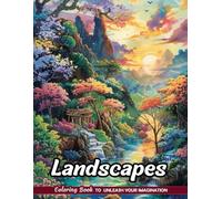 Landscapes: Christmas Coloring Pages with Landscapes for Stress Relief and Relaxation (Coloring Books for Kids & Adults)