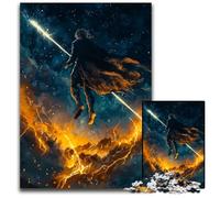 Landscapes Mystic Warrior Jigsaw Puzzles for Adults 1000 Piece Wooden Jigsaw Puzzles for Teenagers Family Fun DIY Brain Teaser Game Gift 1000 PCS(38x26cm)
