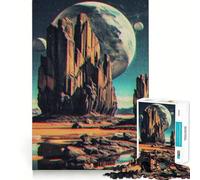 Landscapes Space Jigsaw Puzzle for Teenagers 1000 Pieces Strong Memory Calm Daily Joyful Challenge Xmas Gift (38x52cm)