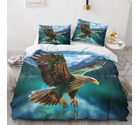 Landscapes Warmth Quilt Cover Set Hidden Zipper Duvet Cover Set with Pillowcases falconry Bedding Set Soft Microfiber Comforter Cover Various Sizes for Kids Adults Double(200x200cm)
