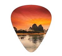 Landscapes With The Rivers Guitar Pick 12 Picks Fashion Personalized Bass Pick Durable Electric Guitar Plectrums Instrument Accessories