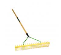 Landscaping Rake Heavy Duty & Lightweight 32 Tooth Pegdev Yellow 2kg