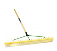 Landscaping Rake Heavy Duty & Lightweight 48 Tooth Pegdev Yellow 2kg
