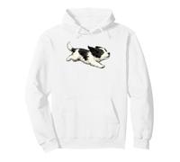 Landseer Dog Mom Dad Newfoundland Puppy Pullover Hoodie