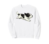 Landseer Dog Mom Dad Newfoundland Puppy Sweatshirt