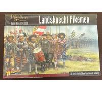 Landsknechts Pikemen - 28mm Scale Plastic Miniatures for Pike & Shotte by Warlord Games - Highly Detailed Miniatures for Table-top Wargaming