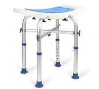 LandTale Shower Stool Heavy Duty 500Lbs, Tool-Free Assembly, Anti-Slip, Sturdy Height Adjustable Bath Chair, Narrow Bathtub Shower Saet for Elderly, Senior, Handicap & Disabled