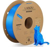LANDU PLA+ Filament 1.75mm Dimensional Accuracy +/- 0.02mm PLA Plus 3D Printer Filament 3D Printing Materials 1KG(330m) Smooth Printing, Blue
