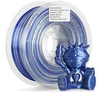 LANDU Silk Candy Blue Silver 1.75mm 3D Printer Multicolor Filament Gradient Color Changing Filament 1kg (2.2lbs) Dimensional Accuracy +/- 0.07 mm Silk PLA