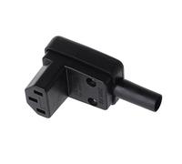 LANDUM 90 Degree Angled IEC 320 C13 Female Plug AC 10A 250V Power Cord Cable Connector