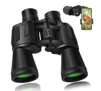 LANDVIEW 20x50 High Power Binoculars for Adults with Smartphone Adapter, HD Professional/Daily Waterproof Compact Binoculars for Bird Watching Hiking Concert Travel with BAK4 Prism FMC Lens, Black