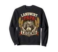 Landwirtschaft Papa Legend Vintage Farm Graphic Emblem Wheat Sweatshirt