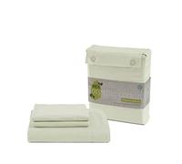 LANE LINEN 100% Organic Cotton Single Duvet Cover Set, 2-Piece Set (1 Duvet Cover, 1 Pillow Sham), Pure Organic Long Staple Cotton, Percale Weave, Breathable, Button Closure Comforter Cover - Mineral