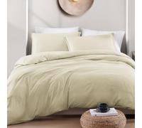 LANE LINEN King Duvet Cover Set Linen - Pre Washed Soft Microfibre Polyester Duvet Cover with Pillow case - Bedding Quilt Cover Set
