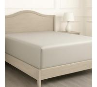 Lane Linen King Fitted Bed Sheet - 100% Egyptian Cotton, 1000TC, Deep 38 cm Pocket with Full Elastic Border - Hotel-Style Softness & Durability - Silver