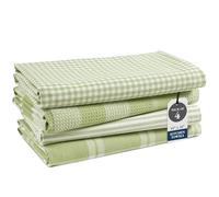 LANE LINEN Kitchen Tea Towels Set - 4 Pack (18” x 28”) 100% Cotton Dish Towel, Absorbent & Quick Drying Kitchen Cloth with Hanging Loop - Sage Green