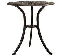lanelle aluminium garden coffee table in bronze