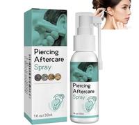 LANEPORD Piercing Cleaning Solution - Sterile Saline Spray For Ear, Nose, Tongue & Navel Aftercare | Soothing Mist For Pain Relief & Cleaning Suitable F-or Women