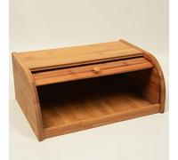 Laneryin Bamboo Roll-Top Bread Box for Kitchen Natural Bamboo Bread Bin Suitable for Kitchen and Dining Room,15.75inch X 10.63inch X 6.5inch