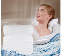 Laneta ZenHome Spa Bath pillows for head and neck with suction cups - LUXURY bath pillow waterproof - bath cushion - PREMIUM bath accessories for women