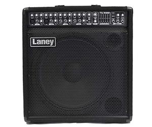 Laney Audiohub AH300 Multi-Instrument Combo Amp - 300W 5-Channel Amp with 5-Band EQ, Onboard Digital Effects, FX Loop, Kickback Monitor Design, 15” Woofer - Ideal for Full Band Setups & Large Gigs