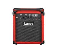 Laney LX10B Bass Guitar Amp -10 Watt, 2 EQ combo portable practise guitar amplifier perfect for beginners. Headphone out for silent practise and Aux in to jam along - Red
