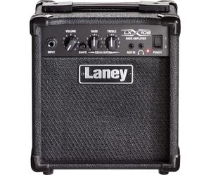 Laney LX10B Bass Guitar Amp -10W Bass Amp, 2 EQ combo portable practise guitar amplifier perfect for beginners. Headphone out for silent practise and Aux in to jam along - Black