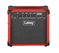 Laney LX15 Electric Guitar Amplifier - 15W Practice Amp with Twin 5" Speakers, Drive Switch, 3-Band EQ, AUX Input for jamming along & Headphone Output - Compact Portable Amp for Beginners - Red
