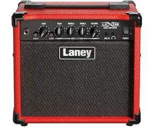 Laney LX15B Bass Amp 15W Portable Practice Guitar Amplifier - Red