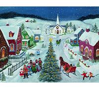 Lang 1004768 - "Silent Night, Christmas Cards, Artwork by Mary Singleton - 18 Cards, 19 Envelopes - 13.7 x 17.5 cm