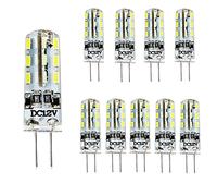lang boss DC12V 1W 360 Degrees Beam Angle Non-dimmable G4 LED Bulbs Light for Furniture, Office, Merchandise Display, Interior (Pack of 10) (Cool White)