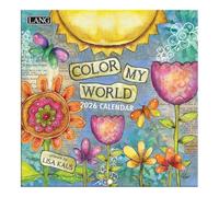 Lang, Color My World 2026 Mini Wall Calendar, 7'' X 7'', 12-Month Calendar with Stapled Binding