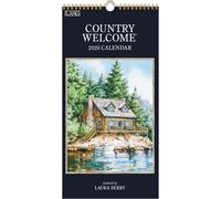 Lang Companies, Country Welcome 2026 Vertical Wall Calendar, 8'' X 15.8'', 12-Month Calendar with Stapled Binding