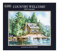 Lang Companies, Country Welcome 2026 Wall Calendar by Laura Berry, 13.4'' X 12'', 12-Month Calendar with Stapled Binding