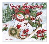 Lang Companies, Sam Snowman 2026 Wall Calendar by Susan Winget, 13.4'' X 12'', 12-Month Calendar with Stapled Binding