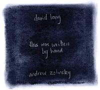 David Lang – This Was Written By Hand – CD