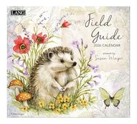 Lang Field Guide 2026 Wall Calendar - 13.4" × 12", 12-Month Calendar with Stapled Binding, Linen-Embossed Art by Susan Winget, Garden Wildlife Illustrations
