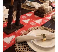 Lang Horn Handmade Christmas Table Runner with Printed Christmas Motif 3 (Long 30 cm x 270 cm)